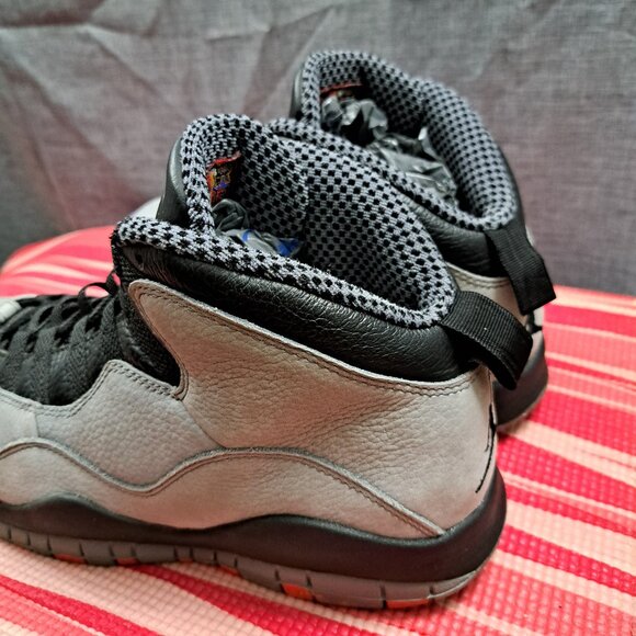 Nike Air Jordan X 10 Retro - US Men's 10.5 - Cool Grey/Infrared-Black - 310805-0 - Picture 4 of 16
